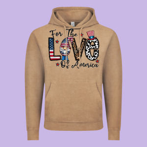For The Lovee Of America Gnome Vintage Hoodie Designed By Cowhidedigitalart