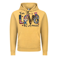 Vintage Mustard for the lovee of america gnome Vintage Hoodie - CowhideDigitalArt