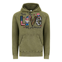 Vintage Olive for the lovee of america gnome Vintage Hoodie - CowhideDigitalArt