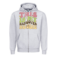 Heather Grey this is my hangover Zipper Hoodie - MaliasSmallBusiness