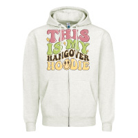 Oatmeal Heather this is my hangover Zipper Hoodie - MaliasSmallBusiness