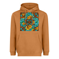 Meerkat Lake Boat Rudder And Sunflowers Seamless Pattern Heavyweight Hoodie - BundleAndBundleShop