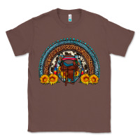 Chestnut saddle sunflower horseshoe rainbow Classic Tee - Artiststas