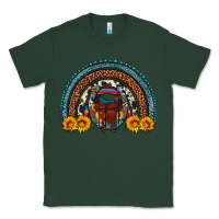 Sports Green saddle sunflower horseshoe rainbow Classic Tee - Artiststas