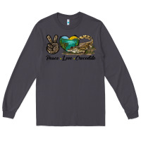 Smoke Peace Love Crocodile Long Sleeve Tee - LillyAllenDesigns