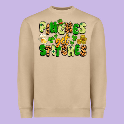 Pinches Get Stitches Heavyweight Sweatshirt Designed By Artiststas