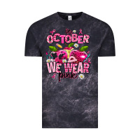 Cloud Black in october we wear pink teachers Vintage Tee - AdoDesignShop