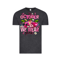 Vintage Black in october we wear pink teachers Vintage Tee - AdoDesignShop
