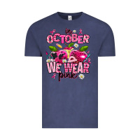 Vintage Denim in october we wear pink teachers Vintage Tee - AdoDesignShop