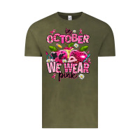 Vintage Olive in october we wear pink teachers Vintage Tee - AdoDesignShop
