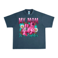 Midnight Navy Breast Cancer My Mom Is A Fighter Urban Heavy Tee - Artiststas