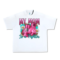 White Breast Cancer My Mom Is A Fighter Urban Heavy Tee - Artiststas