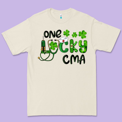 Premium Tee one lucky certified medical assistant cma