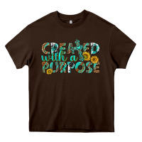 Chocolate Brown created with a purpose Heavy Core Tee - texasbilliewilder