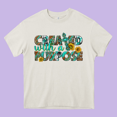 Created With A Purpose Heavy Core Tee Designed By Texasbilliewilder