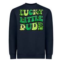 Navy lucky little dude Heavyweight Sweatshirt - Artiststas