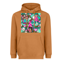 Meerkat Hairdresser Gnomes With Hearts And Pearls With Leopard Heavyweight Hoodie - BundleAndBundleShop