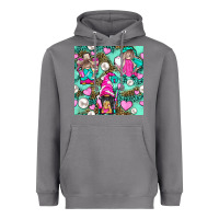 Storm Hairdresser Gnomes With Hearts And Pearls With Leopard Heavyweight Hoodie - BundleAndBundleShop