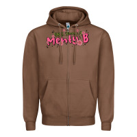 Chestnut having a menty b, cute and trendy Zipper Hoodie - MaliasSmallBusiness