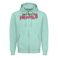 Seafoam having a menty b, cute and trendy Zipper Hoodie - MaliasSmallBusiness