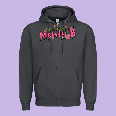 Having A Menty B, Cute And Trendy Zipper Hoodie Designed By Maliassmallbusiness
