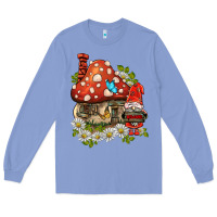 Colony Blue welcome gnome ladybug Long Sleeve Tee - BarkalooDesign