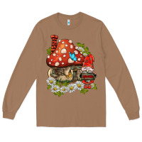 Toasted Coconut welcome gnome ladybug Long Sleeve Tee - BarkalooDesign