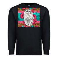 Black Western Ragdoll Cat Premium Sweatshirt - LillyAllenDesigns
