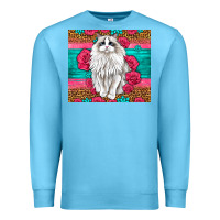 Ocean Blue Western Ragdoll Cat Premium Sweatshirt - LillyAllenDesigns