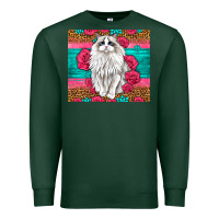 Sports Green Western Ragdoll Cat Premium Sweatshirt - LillyAllenDesigns