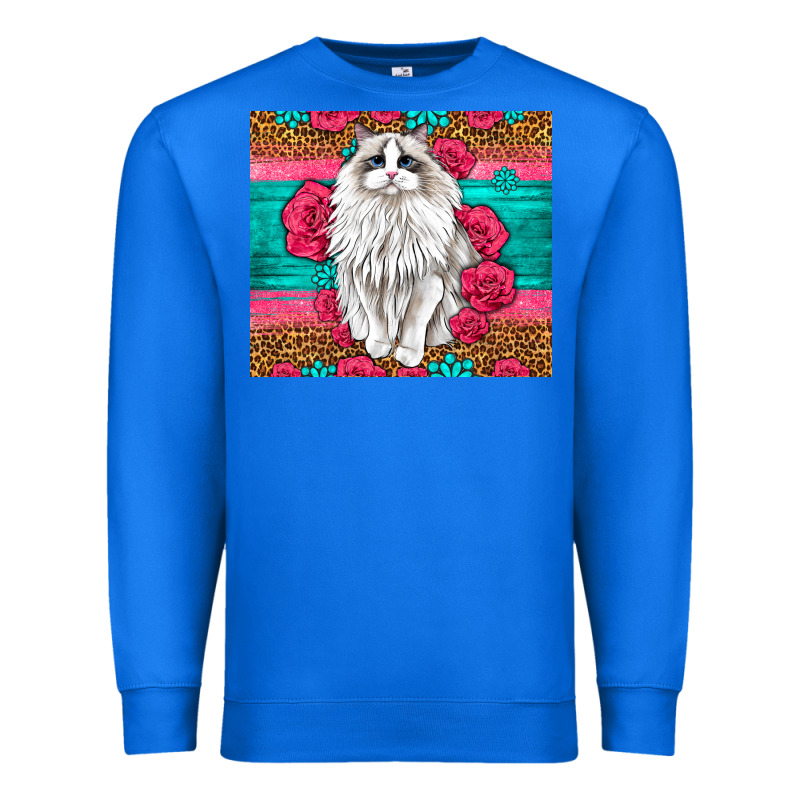 Western Ragdoll Cat Premium Sweatshirt by LillyAllenDesigns | Teevron