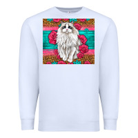 White Western Ragdoll Cat Premium Sweatshirt - LillyAllenDesigns