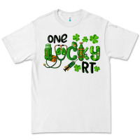White One Lucky Respiratory Terapist Premium Tee - RanaPortraitStore