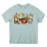 Arona cute baby safari animals coffee cups Heavy Core Tee - texasbilliewilder