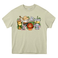 Mossy cute baby safari animals coffee cups Heavy Core Tee - texasbilliewilder