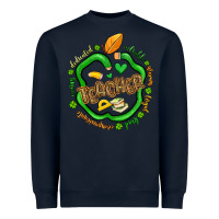 Navy teacher st patrick s day Heavyweight Sweatshirt - Artiststas
