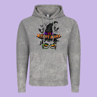 Withcy Mama Vintage Hoodie Designed By Racoondesign