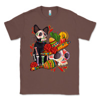 Chestnut mexican dead day with skeleton cat Classic Tee - AdoDesignShop