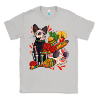 Moon Dust mexican dead day with skeleton cat Classic Tee - AdoDesignShop