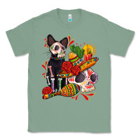 Sage mexican dead day with skeleton cat Classic Tee - AdoDesignShop