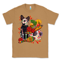 Toasted Coconut mexican dead day with skeleton cat Classic Tee - AdoDesignShop