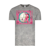 Cloud Rock pink out breast cancer volleyballs Vintage Tee - AdoDesignShop
