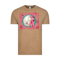 Pink Out Breast Cancer Volleyballs Vintage Tee | Teevron