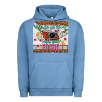 Pigment Pebble Blue when life gets blurry adjust your focus Urban Hoodie - TumblerDesignByShophia