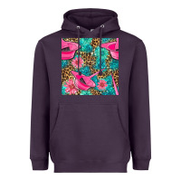 Hairdresser Hair Color Mixing Bowl And Dye Brush With Flowers And Leop Heavyweight Hoodie | Teevron