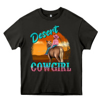 Asphalt desert cowgirl Heavy Core Tee - texasbilliewilder