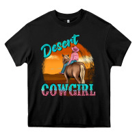 Black desert cowgirl Heavy Core Tee - texasbilliewilder