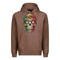 Chestnut mexican skull Premium Hoodie - JahusDesignShop