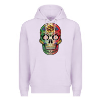 Lilac mexican skull Premium Hoodie - JahusDesignShop