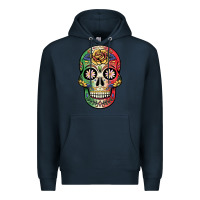 Navy mexican skull Premium Hoodie - JahusDesignShop